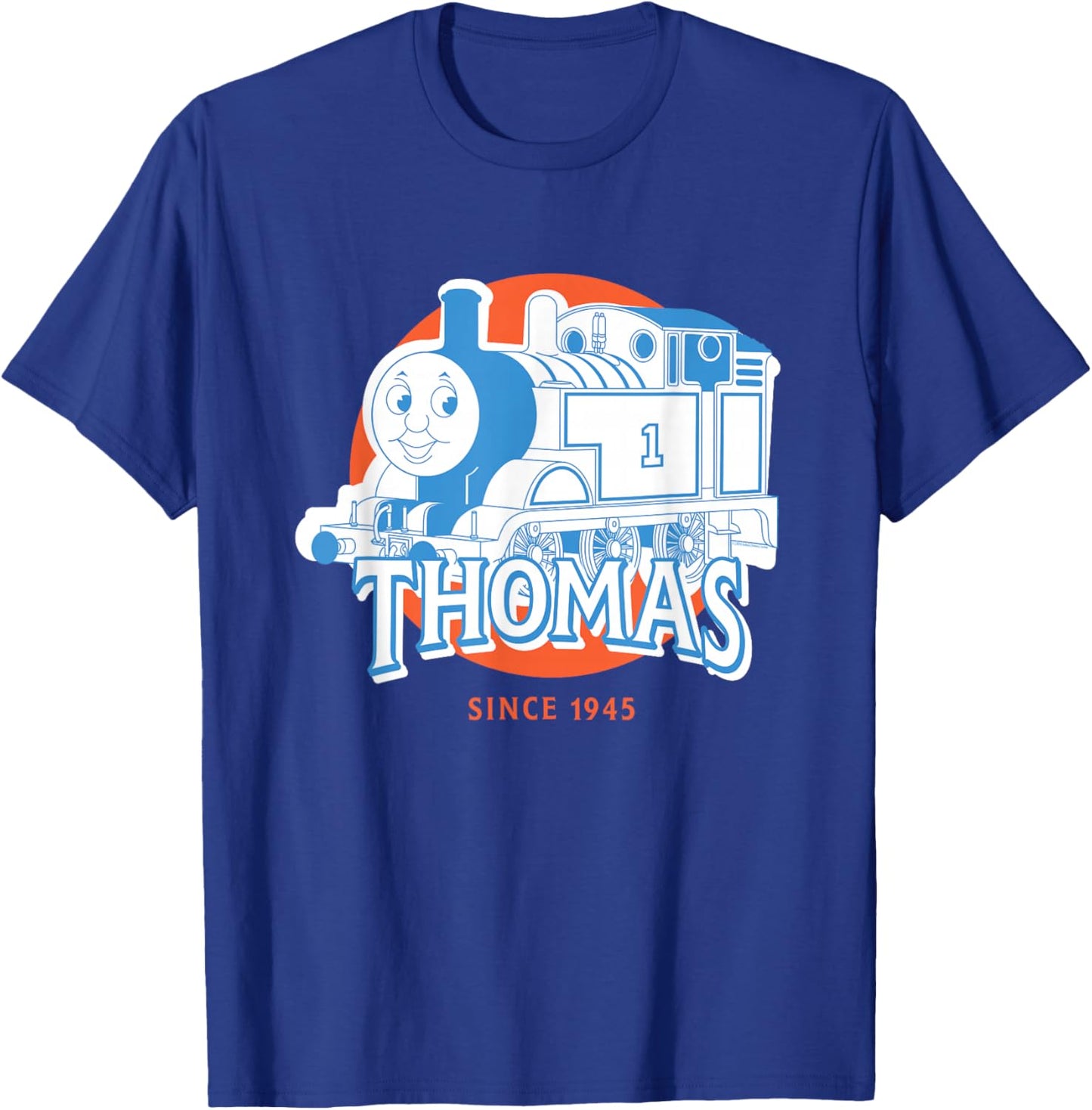 Thomas & Friends - Thomas Blue and White T-Shirt - T-Shirt | Royal