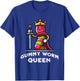 Gummy Worm Queen Funny Gummy Worm Lovers Saying T-Shirt - T-Shirt | Royal