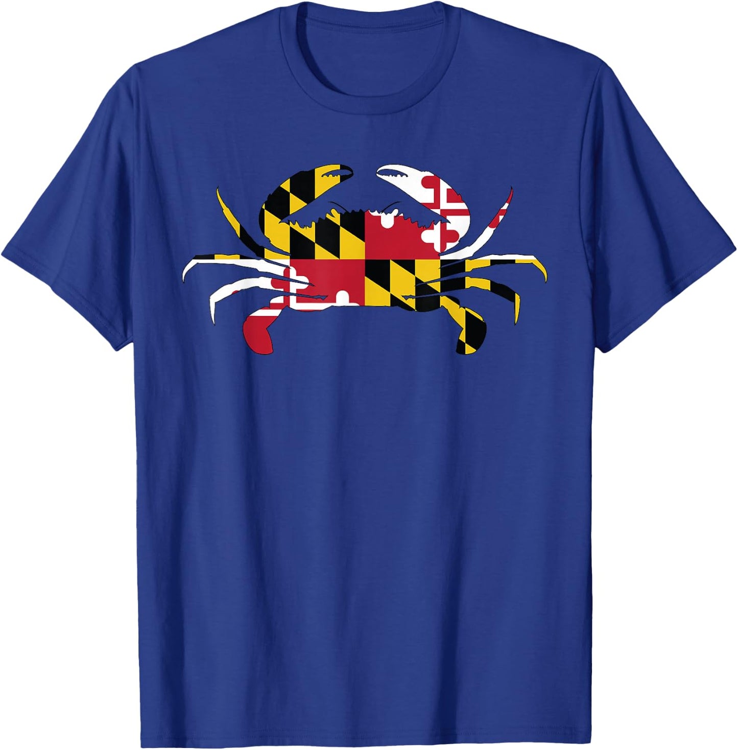 Maryland Crab State Pride Flag T-Shirt - T-Shirt | Royal