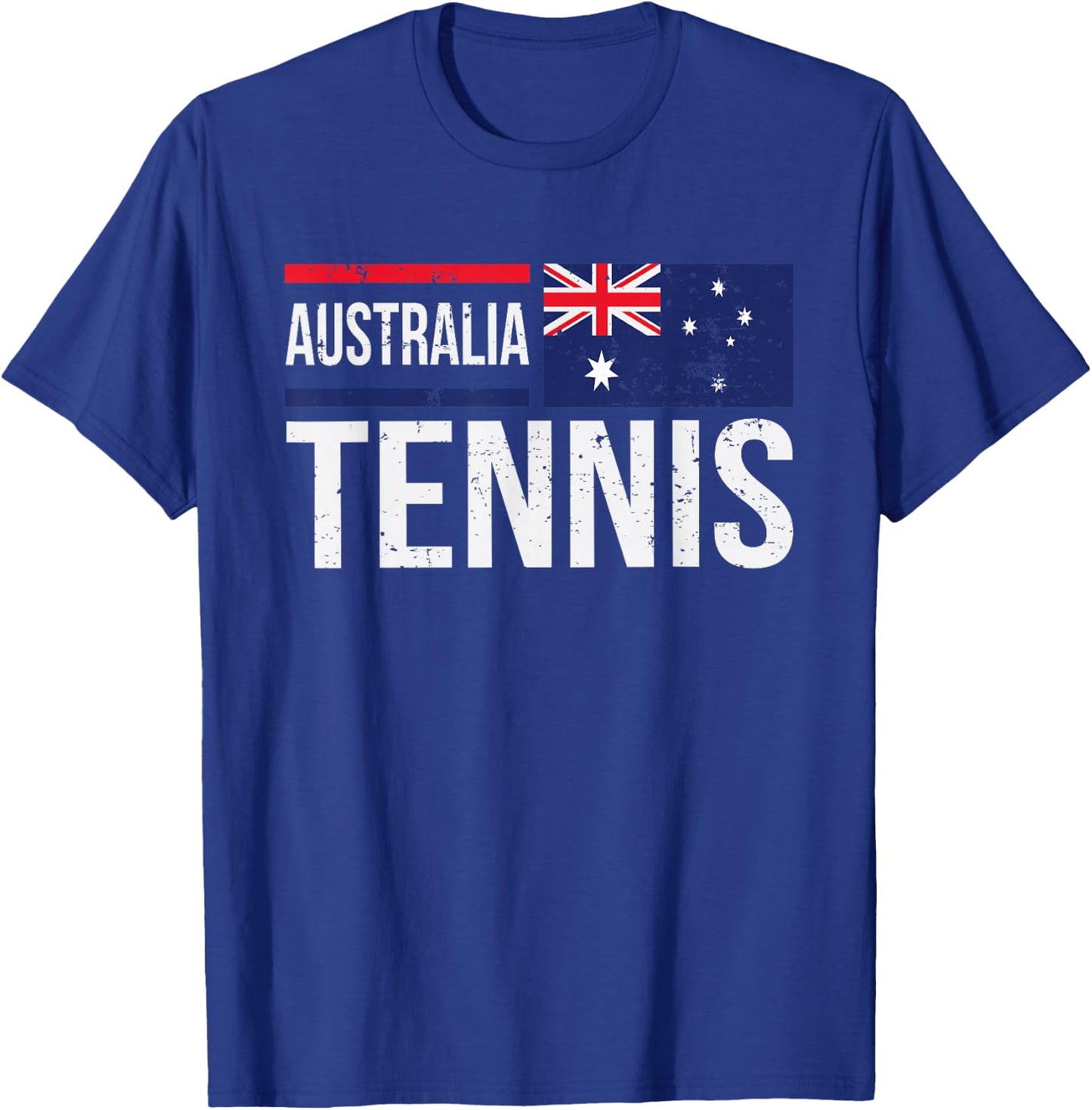Australia Tennis Aussie Flag For Fans Players T-Shirt - T-Shirt | Royal