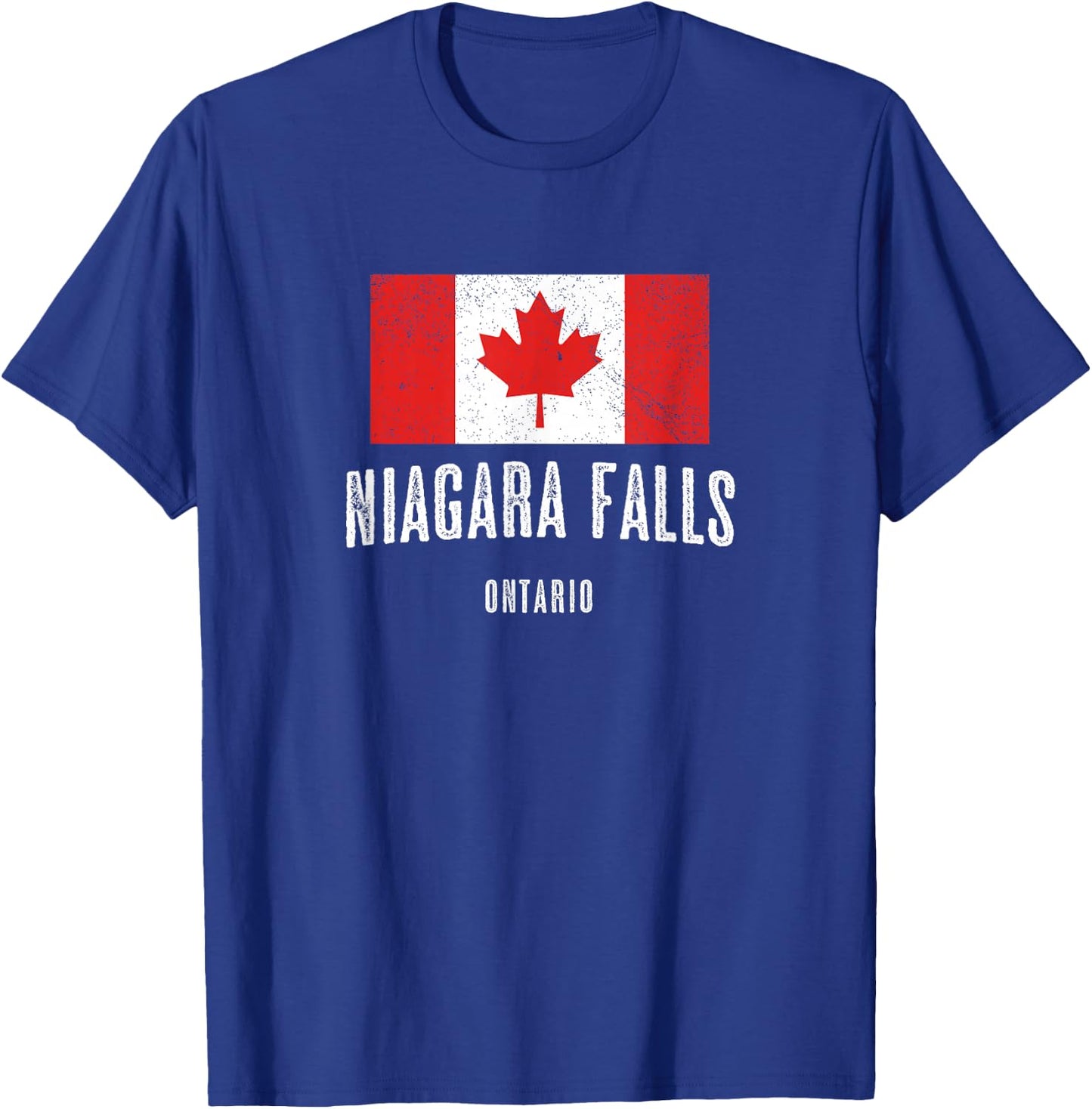 Niagara Falls Canada Canadian Flag Souvenir T-Shirt - T-Shirt | Royal