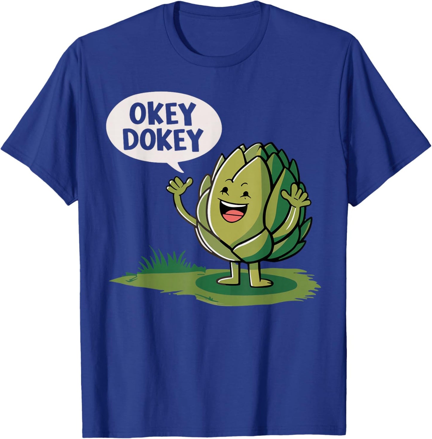 Okey Dokey Groovy Funny Artichoke Toddler Word Pun Kids Boys T-Shirt - T-Shirt | Royal