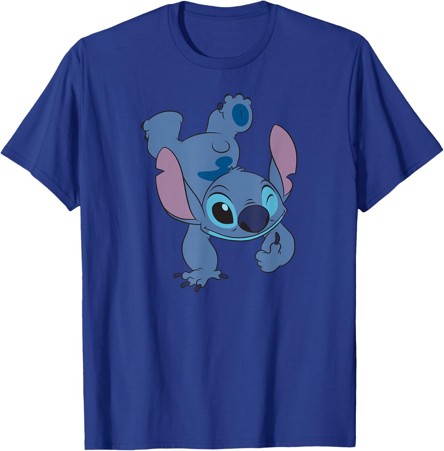 Lilo & Stitch - Hand Stand T-Shirt - T-Shirt | Royal