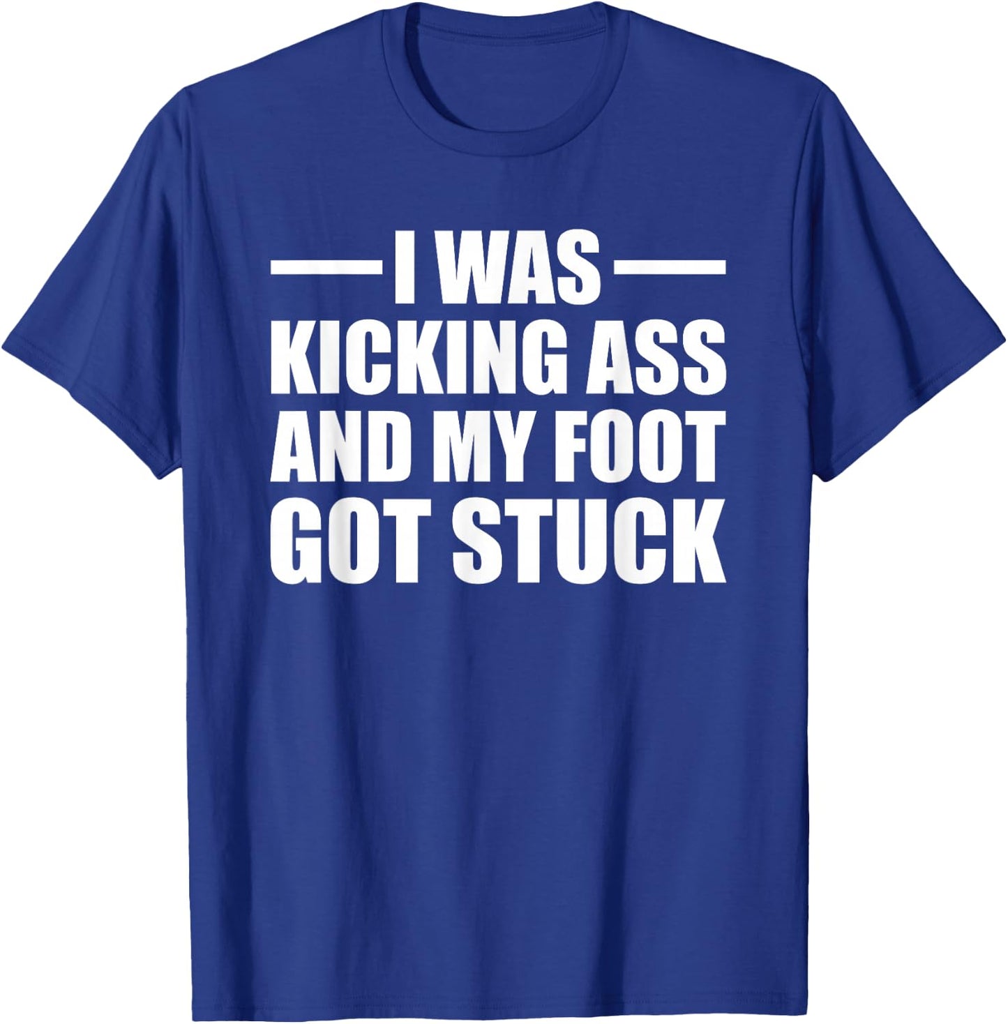 Funny Broken Foot Leg Joke Recovery Surgery Injury Gift T-Shirt - T-Shirt | Royal