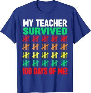 100 Days of School shirt Kids 100th Day of School Costume T-Shirt - T-Shirt | Royal