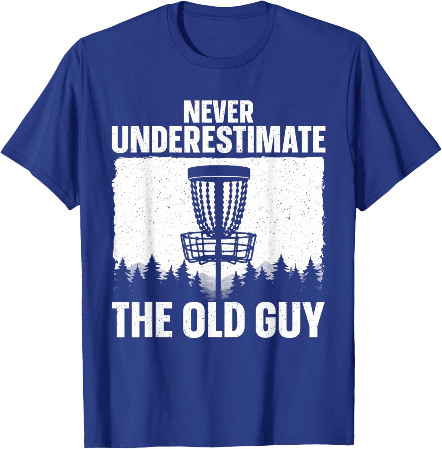 Disc Golf Art For Grandpa Men Dad Disc Golf Player Disc Golf T-Shirt - T-Shirt | Royal