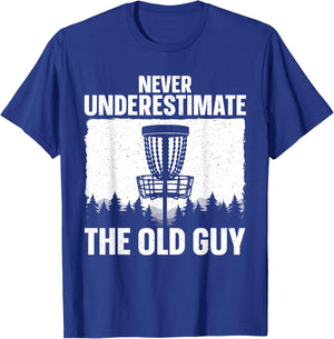 Disc Golf Art For Grandpa Men Dad Disc Golf Player Disc Golf T-Shirt - T-Shirt | Royal
