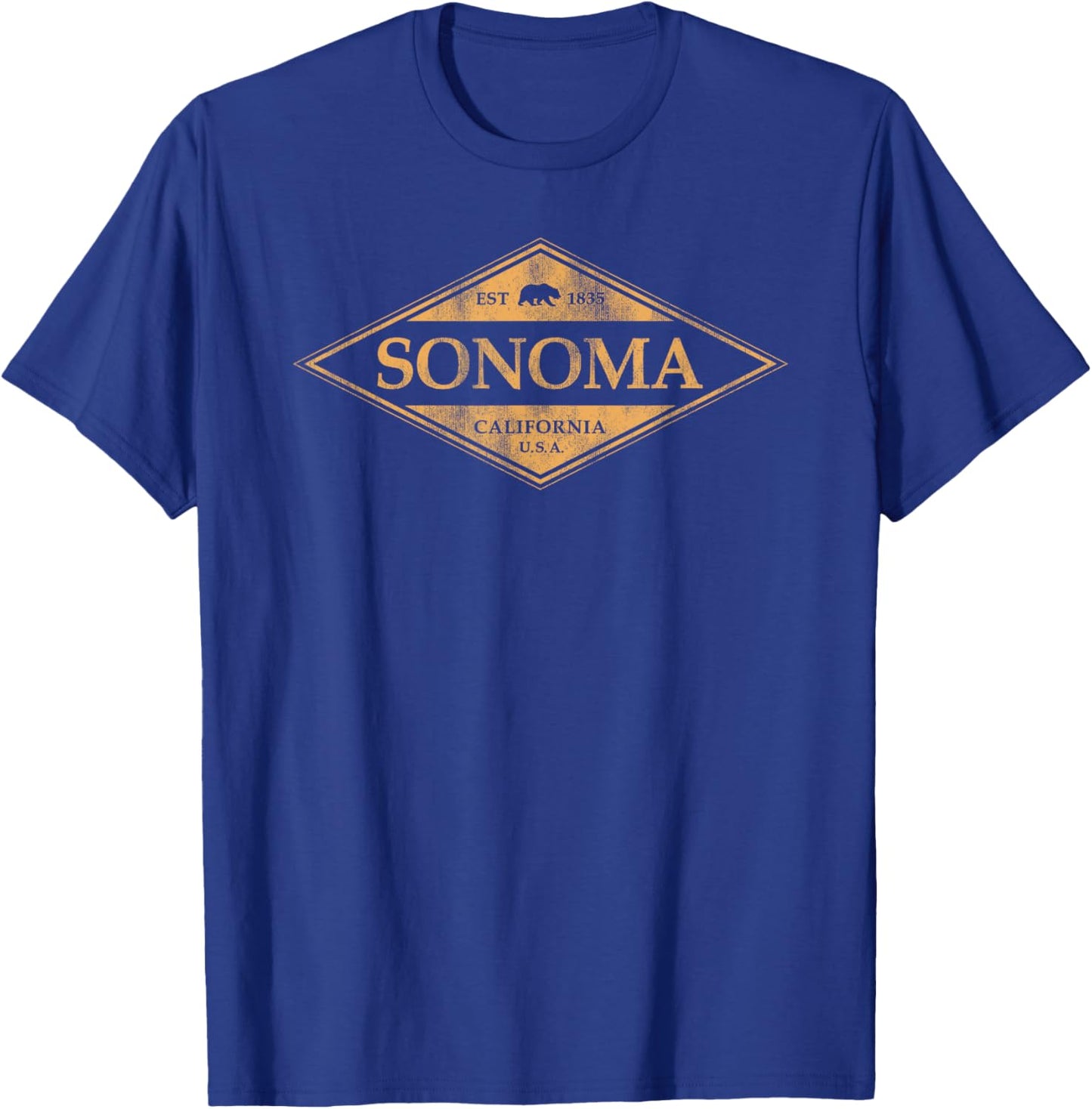 Vintage Sonoma California Bear Retro Souvenir T-Shirt - T-Shirt | Royal