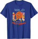 Funny Basketball Groovy Wild about Reading Books Library Day T-Shirt - T-Shirt | Royal