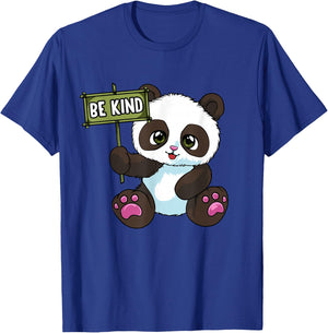 Be Kind Panda Cute Student Choose Kindness Anti-Bullying T-Shirt - T-Shirt | Royal