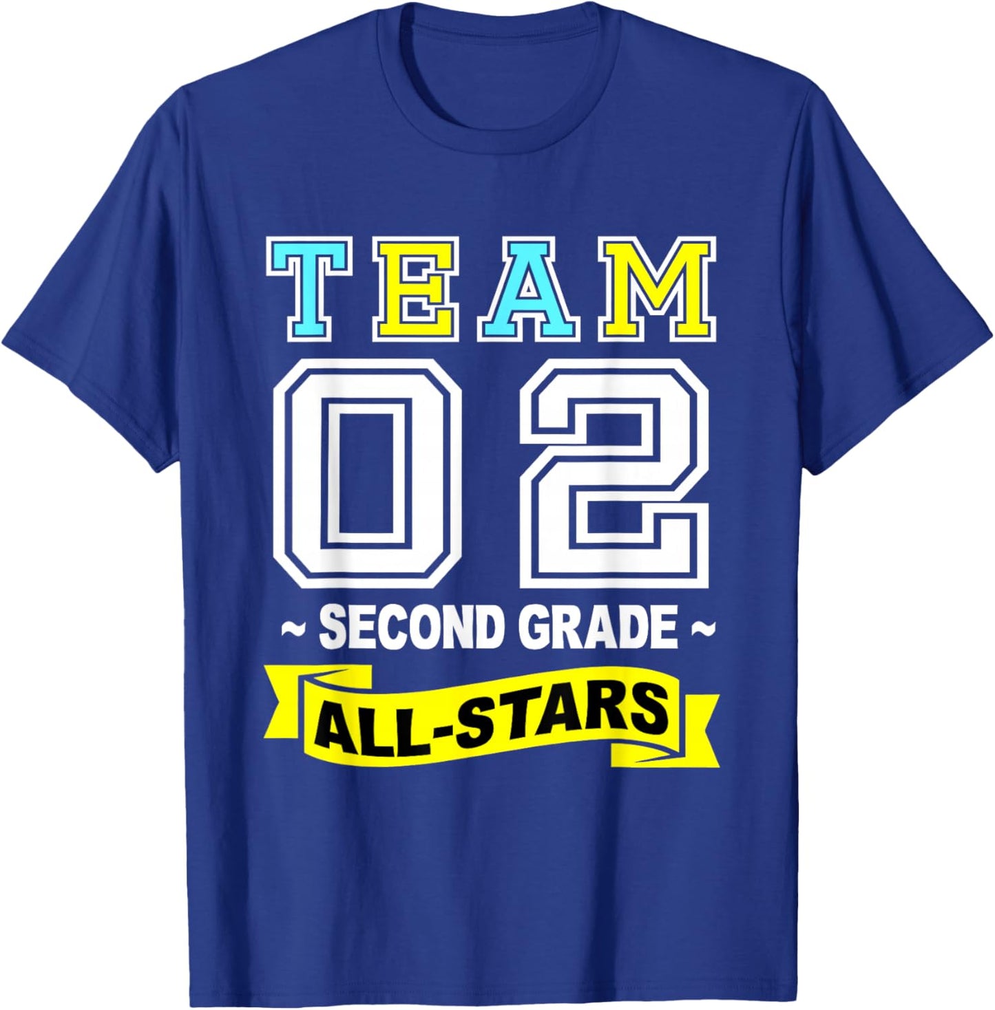 Retro Team 2nd Grade Shirt All-Stars Sport Jersey For Kids T-Shirt - T-Shirt | Royal
