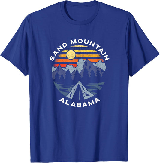 Sand Mountain Alabama Mountains and Forest Vacation Souvenir T-Shirt - T-Shirt | Royal