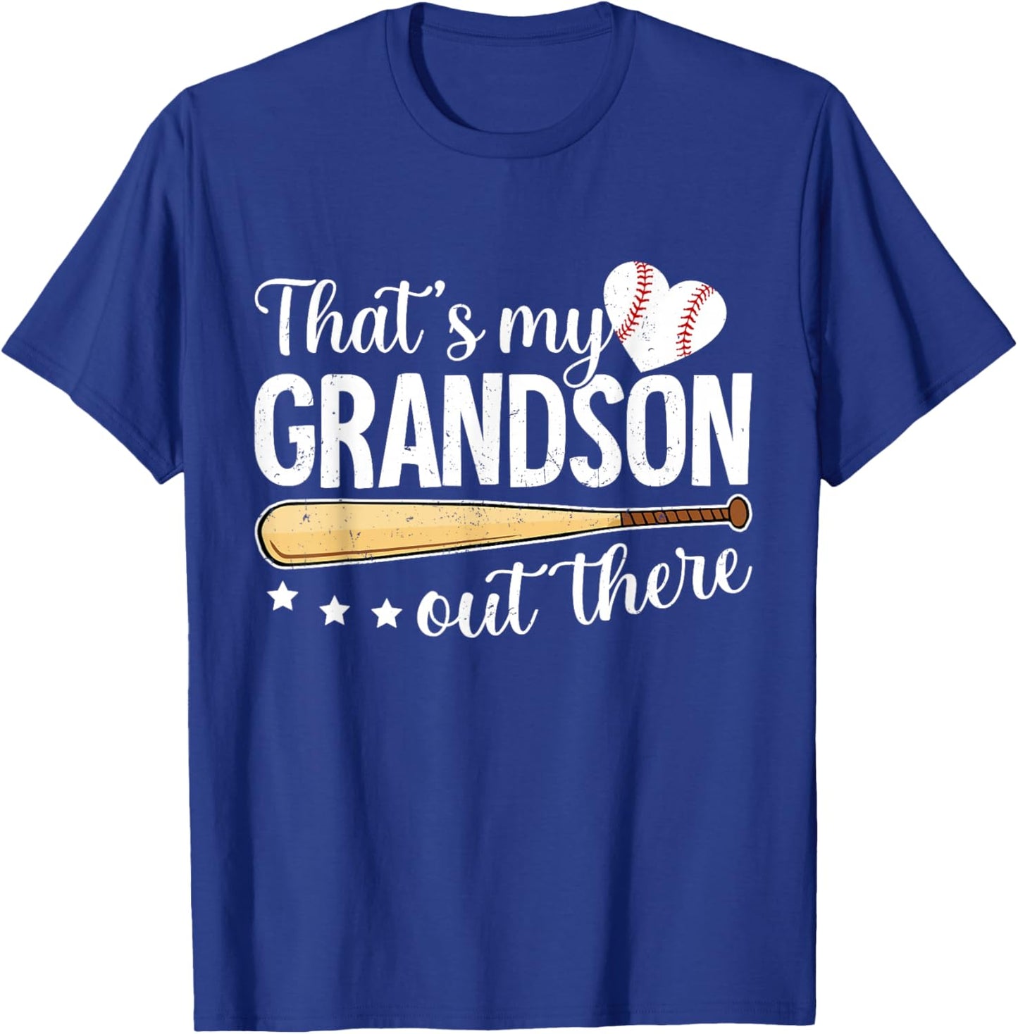 Baseball Grandma Funny That's My Grandson Out There Baseball T-Shirt - T-Shirt | Royal