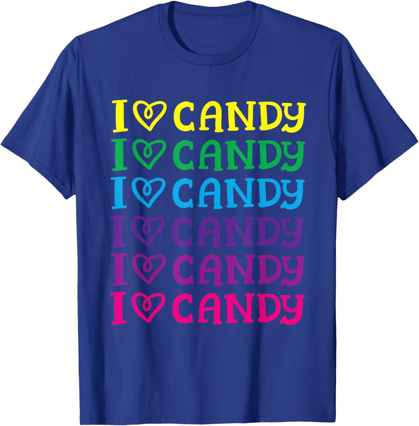 I Love Candy Cute Halloween Party Trick or Treat Costume Kid T-Shirt - T-Shirt | Royal