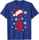 Christmas Mental Health Anxiety Depression Project Semicolon T-Shirt - T-Shirt | Royal