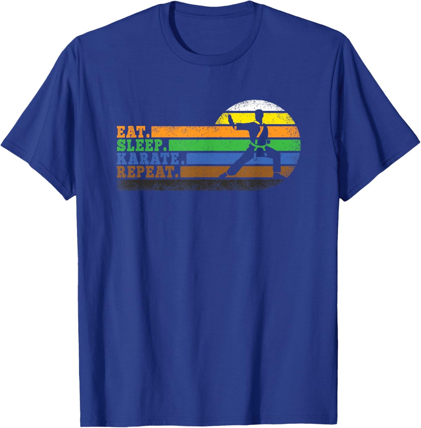 Eat Sleep Karate Repeat Men Women Boys Girls Kids T-Shirt - T-Shirt | Royal