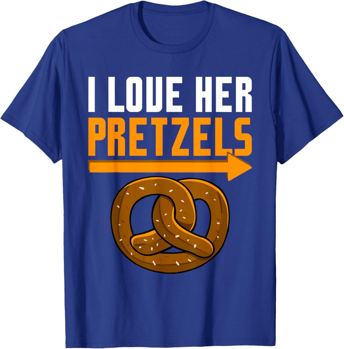 Oktoberfest I Love Her Pretzels Funny Boyfriend Couple Men T-Shirt - T-Shirt | Royal