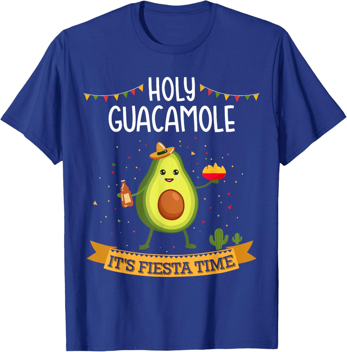 Holy guacamole with avocado for Cinco de Mayo fiesta time T-Shirt - T-Shirt | Royal