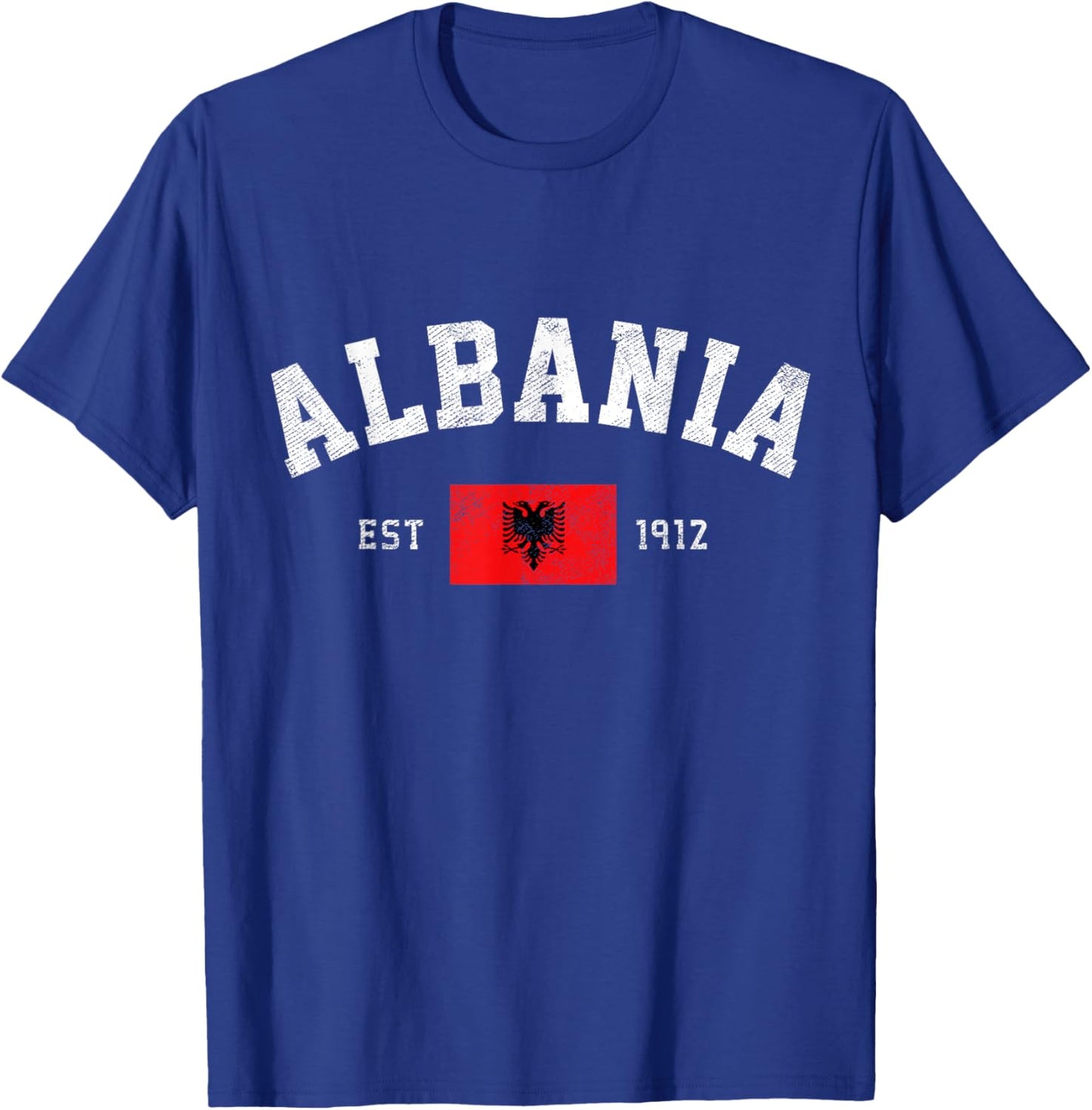 Albania Est. 1912 Albanian Flag Independence Day T-Shirt - T-Shirt | Royal