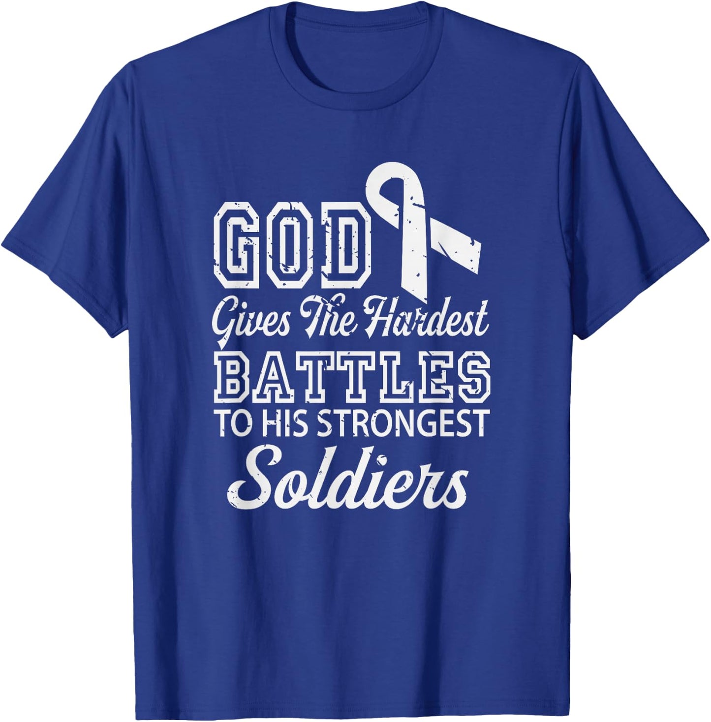 Jesus Prayer Lung Cancer Warrior Gift Lung Cancer Awareness T-Shirt - T-Shirt | Royal