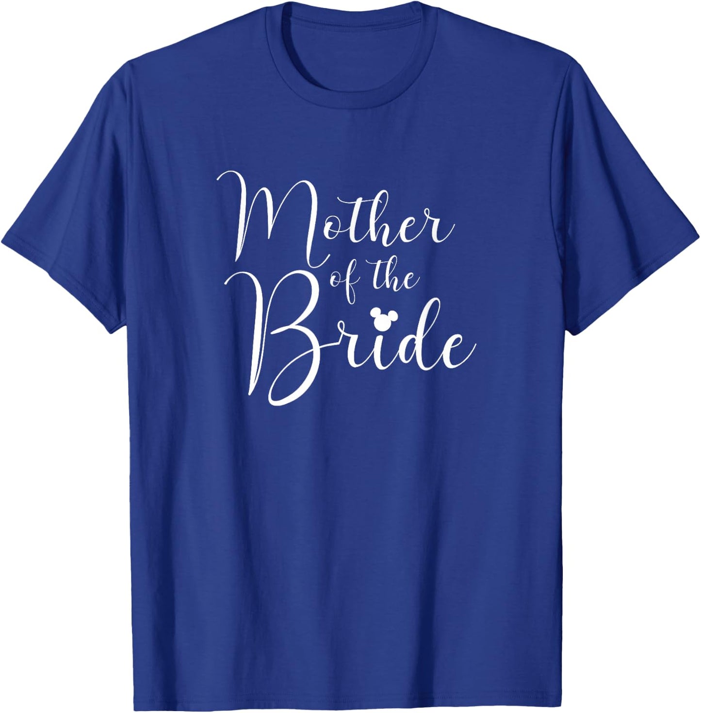 Disney Mickey and Friends Mother of The Bride Text Logo T-Shirt - T-Shirt | Royal