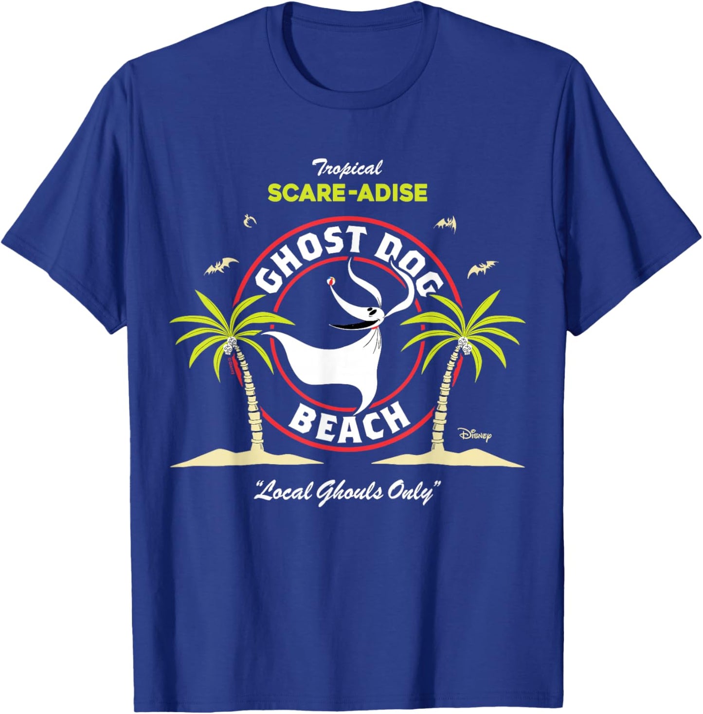 The Nightmare Before Christmas - Zero Ghost Dog Beach T-Shirt - T-Shirt | Royal