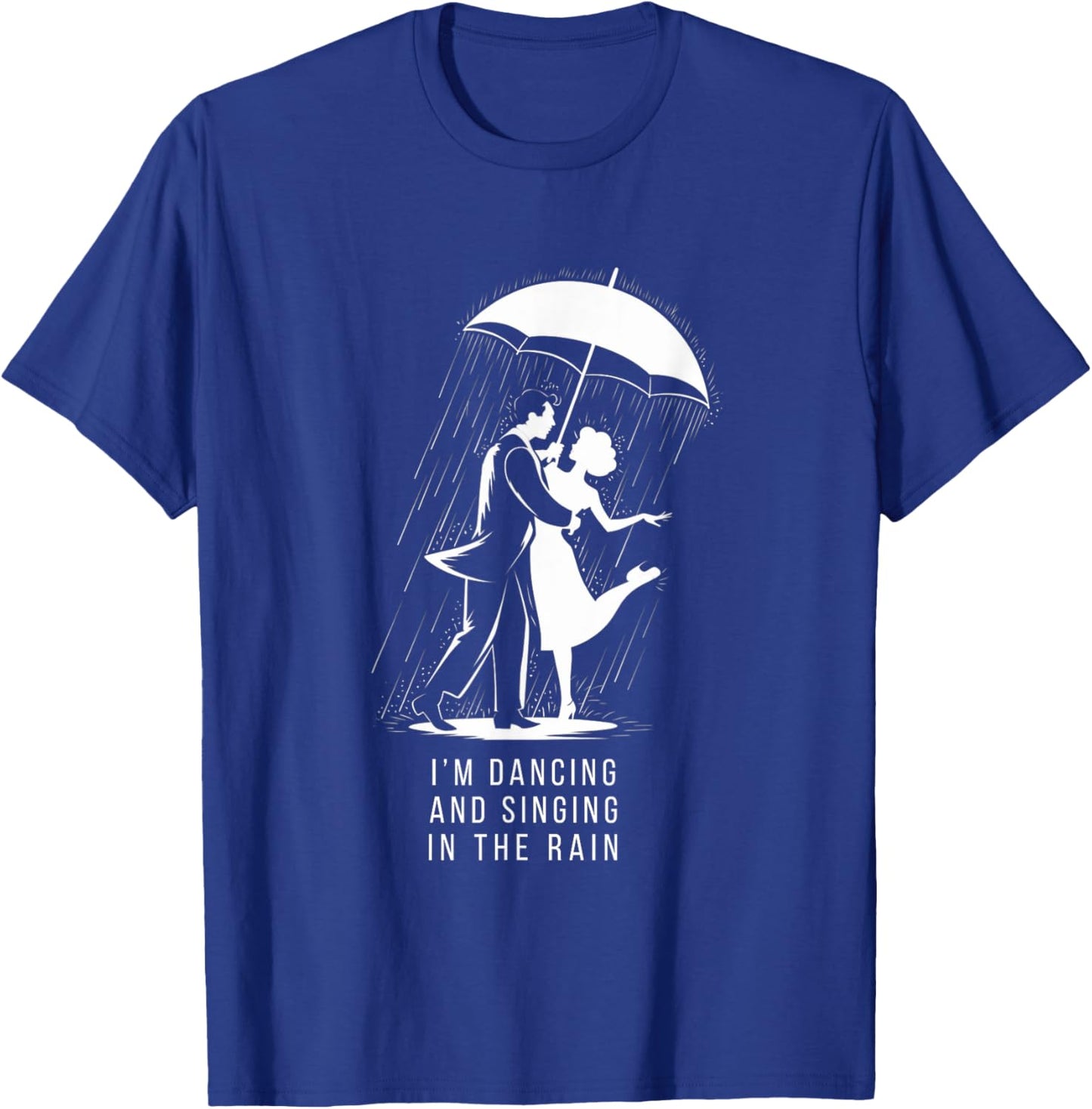 Singing & Dancing in the Rain Musical Theatre Broadway T-Shirt - T-Shirt | Royal