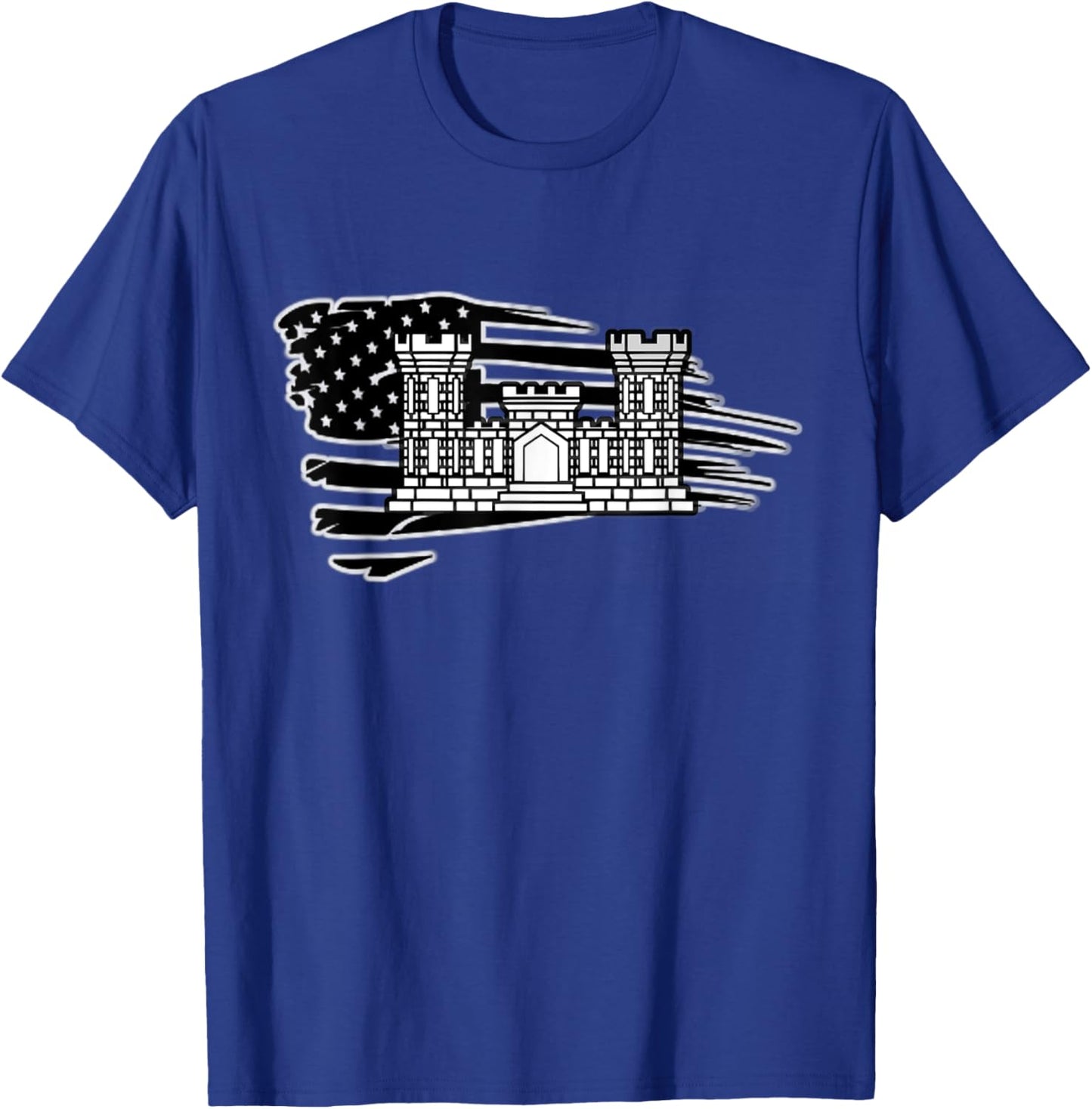 Army Corp of Engineers Badge - Fort Leonard Wood University T-Shirt - T-Shirt | Royal