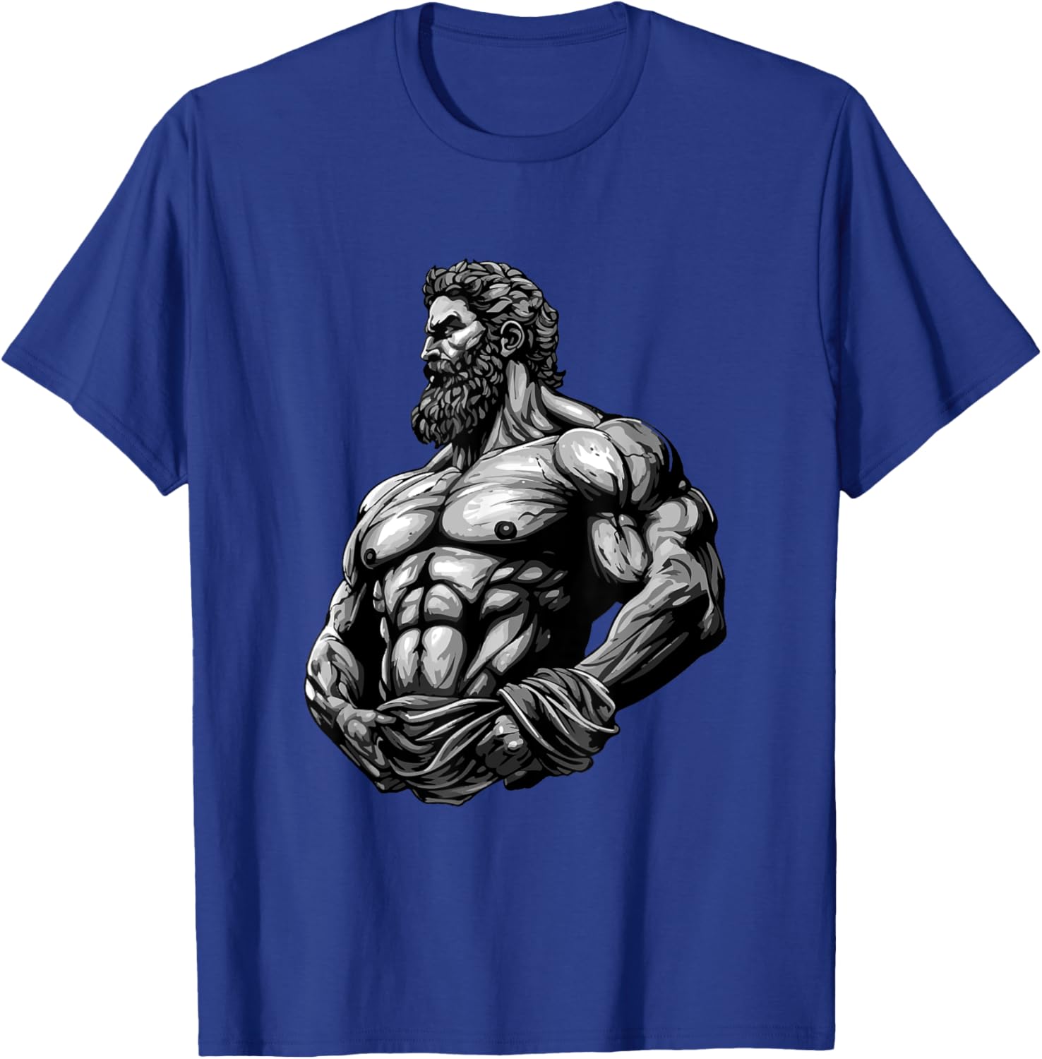 Greek Warrior Bodybuilding Gym Muscles Fitness T-Shirt - T-Shirt | Royal