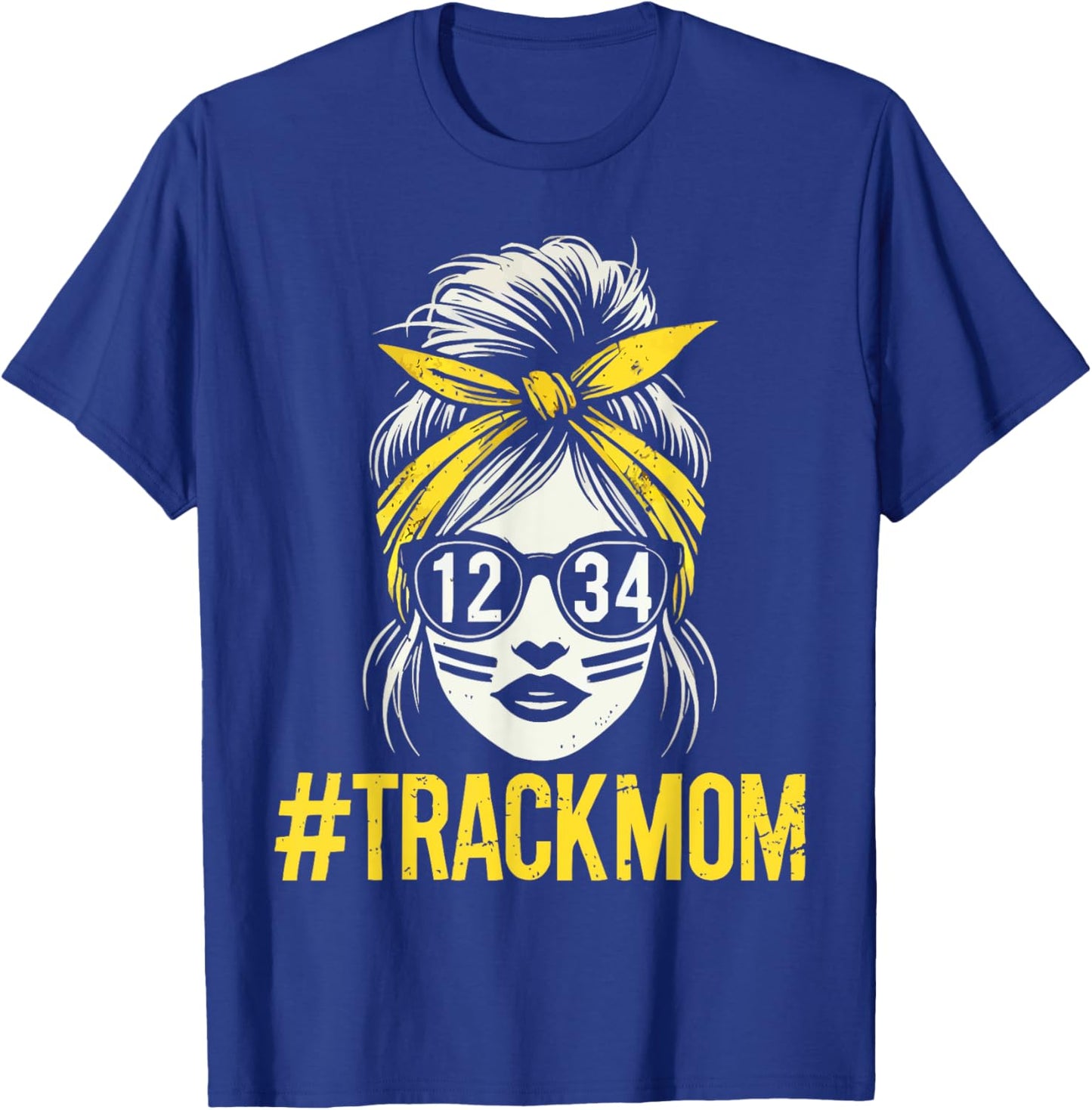 Track And Field Mom Athlete Runner Mothers Day T-Shirt - T-Shirt | Royal