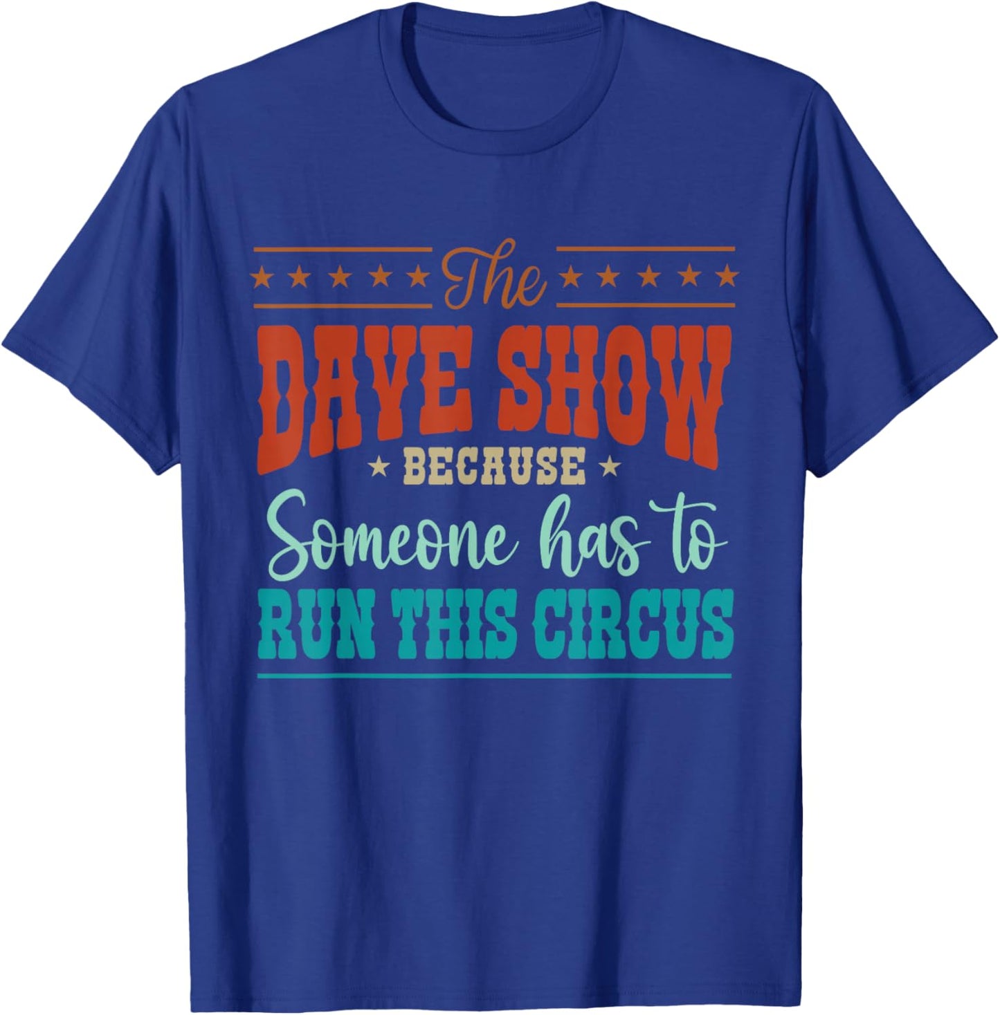 Retro Name Dave T-Shirt - T-Shirt | Royal