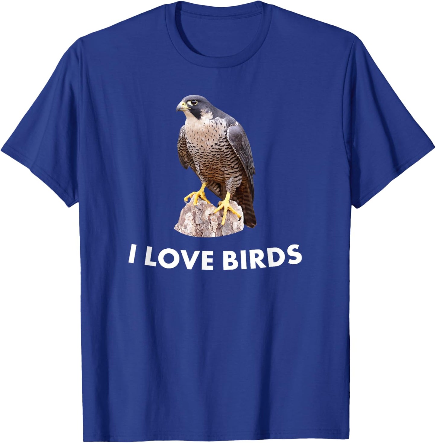 Peregrine Falcon Bird Birding Gift T-Shirt - T-Shirt | Royal