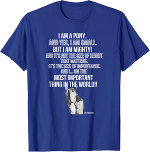 Piper The Talking Pony - Small But Mighty T-Shirt - T-Shirt | Royal