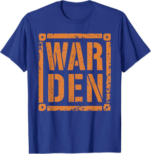 Warden Halloween Costume Unique Ideas for a Memorable Look T-Shirt - T-Shirt | Royal
