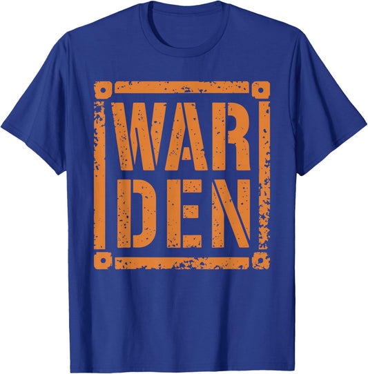Warden Halloween Costume Unique Ideas for a Memorable Look T-Shirt - T-Shirt | Royal