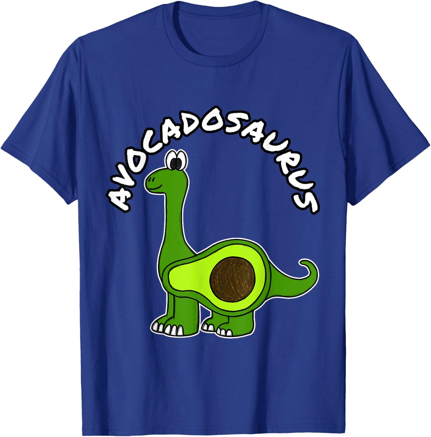 Avocadosaurus Avocado Dinosaur Plant Based Funny Vegan T-Shirt - T-Shirt | Royal