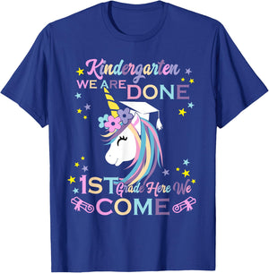Kindergarten Graduation Magical Unicorn T-Shirt - T-Shirt | Royal
