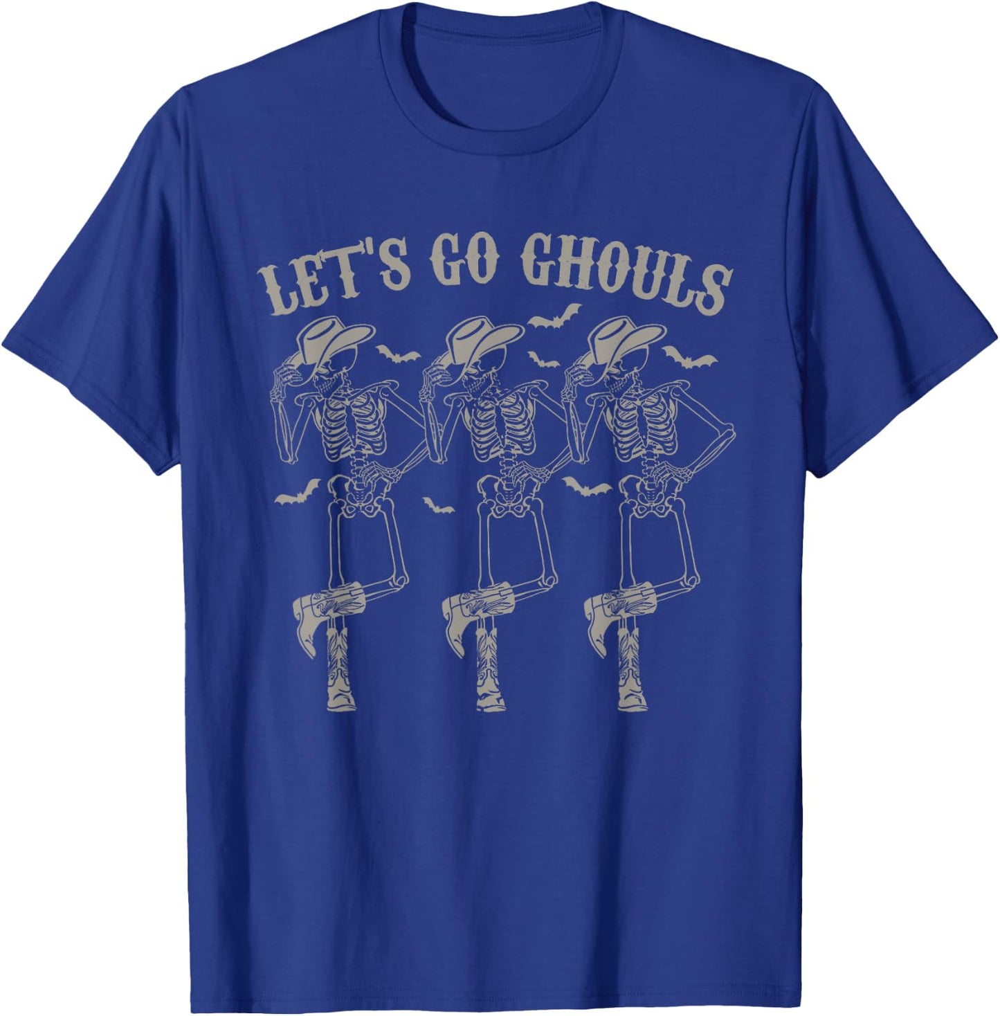 Let's Go Ghouls Skeleton Shirt Halloween Bachelorette T-Shirt - T-Shirt | Royal