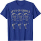 Let's Go Ghouls Skeleton Shirt Halloween Bachelorette T-Shirt - T-Shirt | Royal