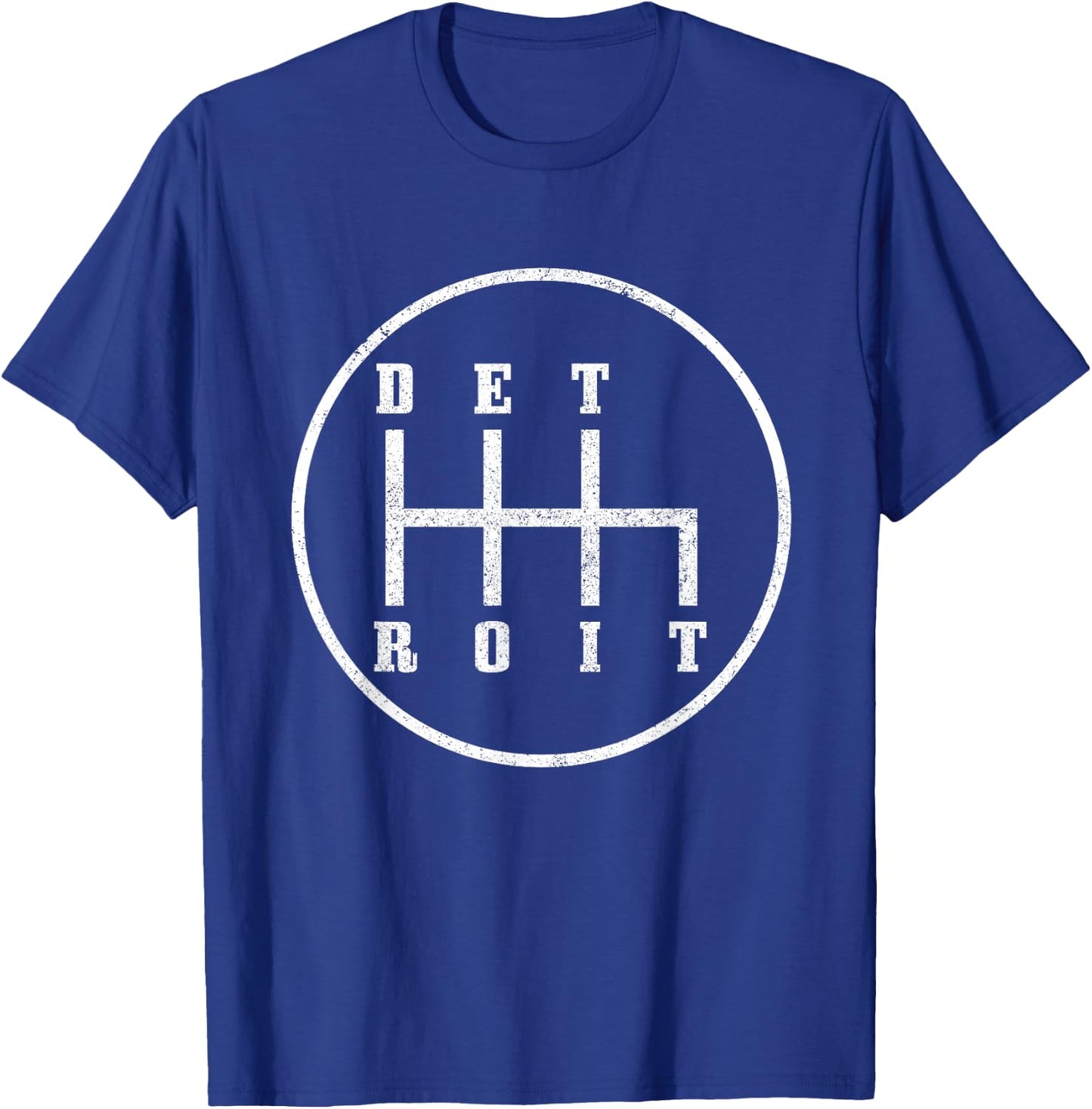 Detroit Michigan Motor City Pride Vintage T-Shirt - T-Shirt | Royal
