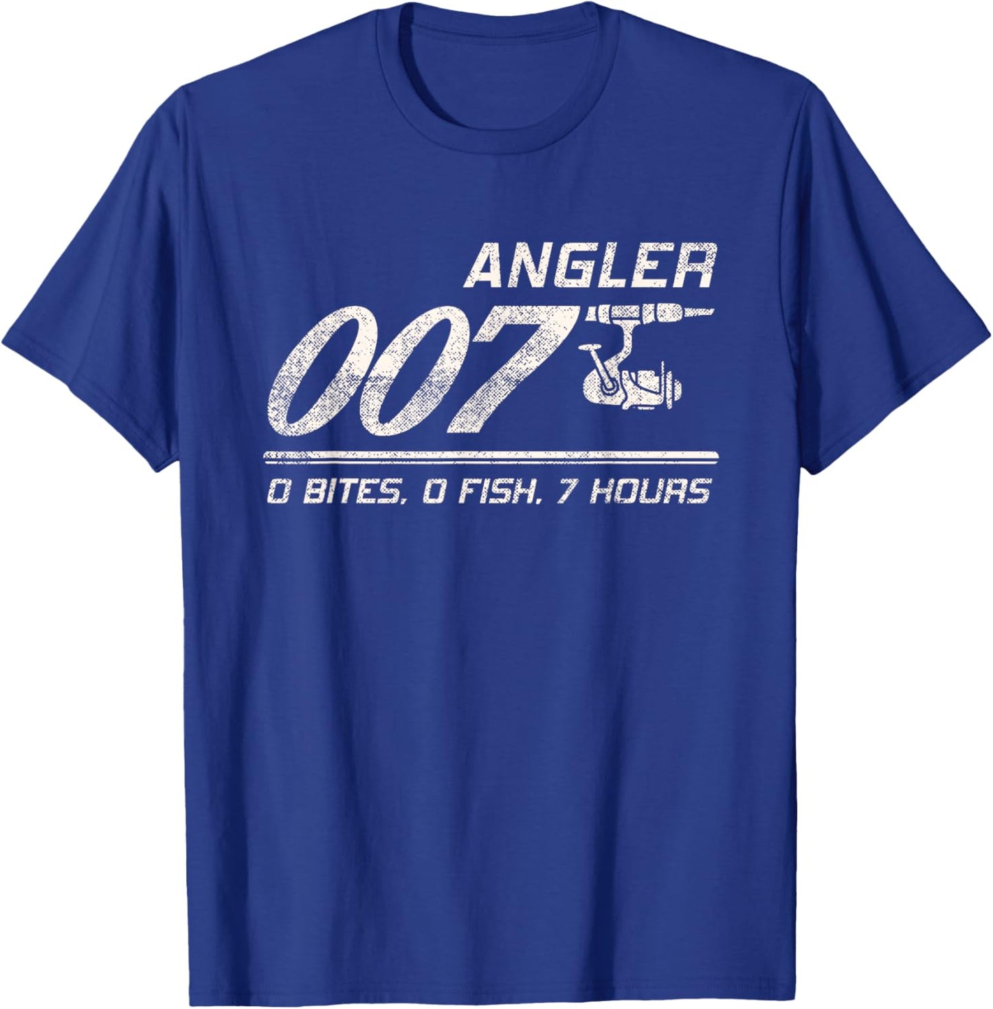 Fisherman Joke Dad Grandpa Angler 007 Funny Fishing Humor T-Shirt - T-Shirt | Royal