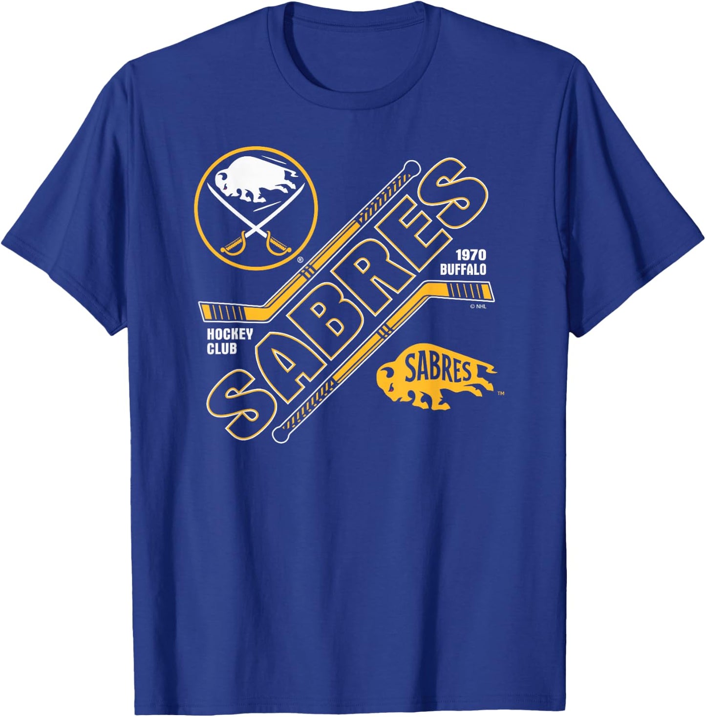 Buffalo Sabres Force Royal Blue Officially Licensed T-Shirt - T-Shirt | Royal