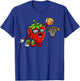 Strawberry Playing Basketball Fruit Lover Basketball Player T-Shirt - T-Shirt | Royal
