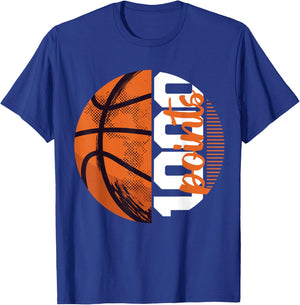 1000 Points Basketball Scorer High School Basketball Player T-Shirt - T-Shirt | Royal