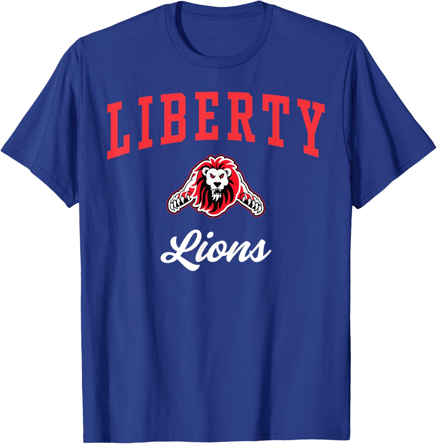 Liberty High School Lions C3 T-Shirt - T-Shirt | Royal