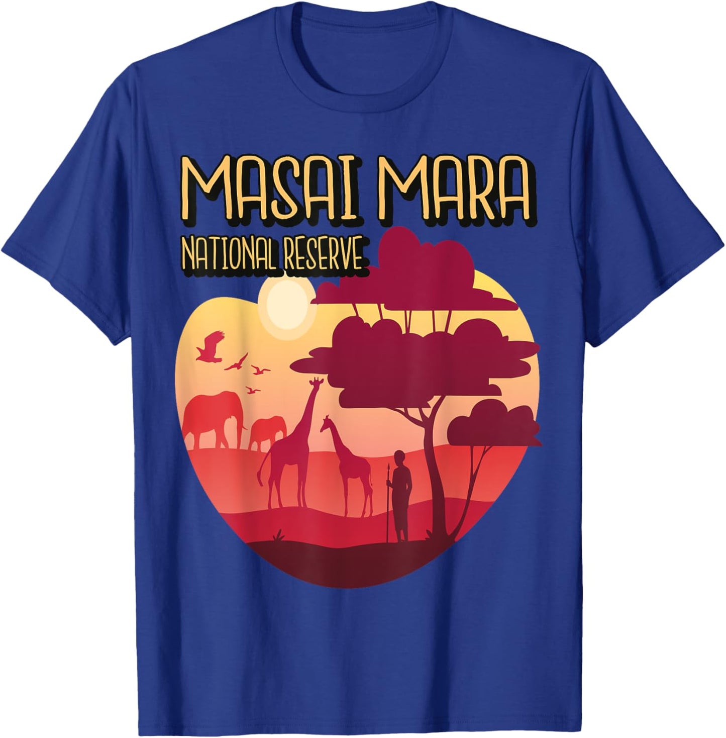 Masai Mara National reserve Kenya Safari Tour Africa T-Shirt - T-Shirt | Royal