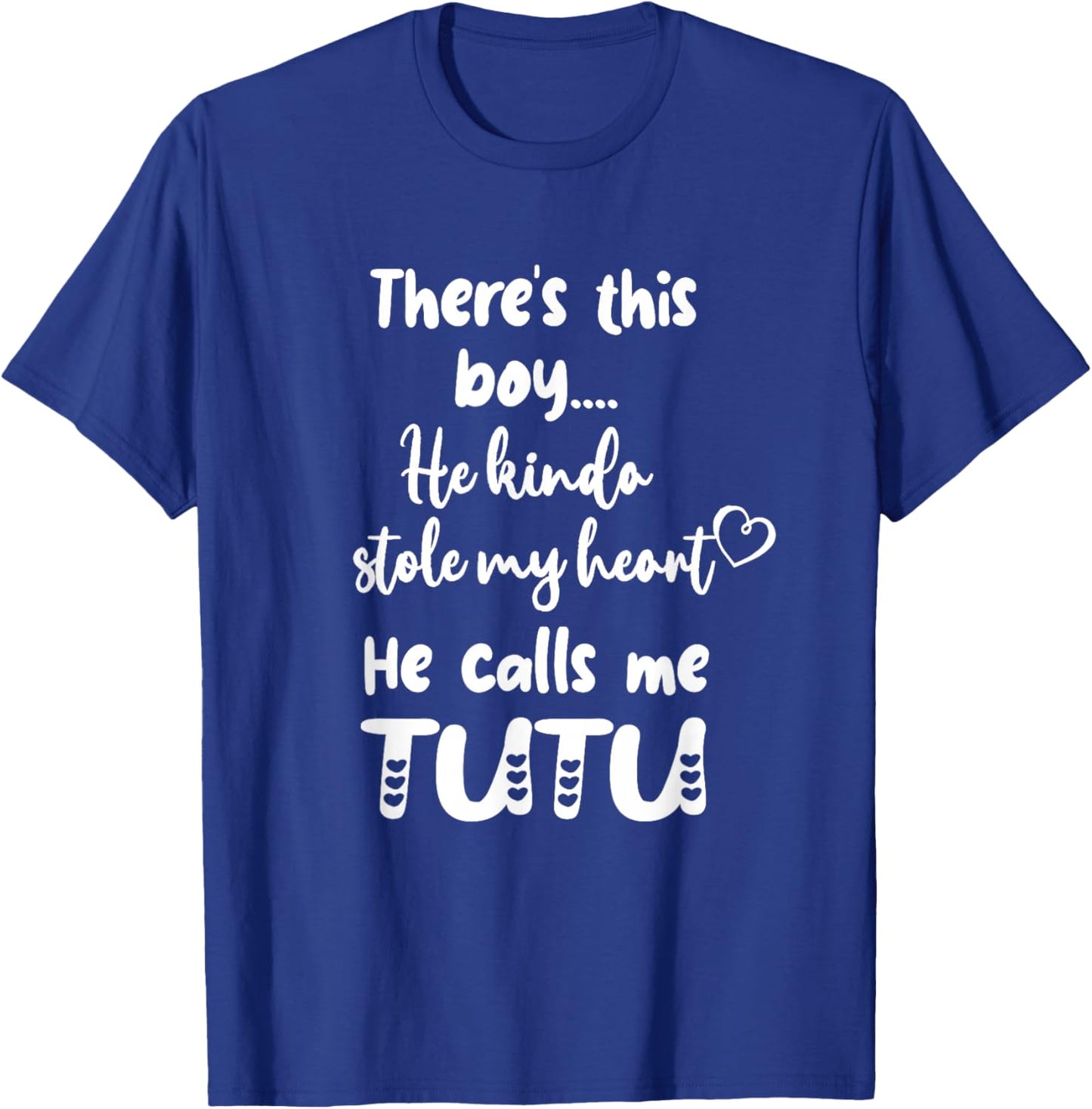 Hawaii Hawaiian Grandma Grandmother This Boy Calls Me Tutu T-Shirt - T-Shirt | Royal