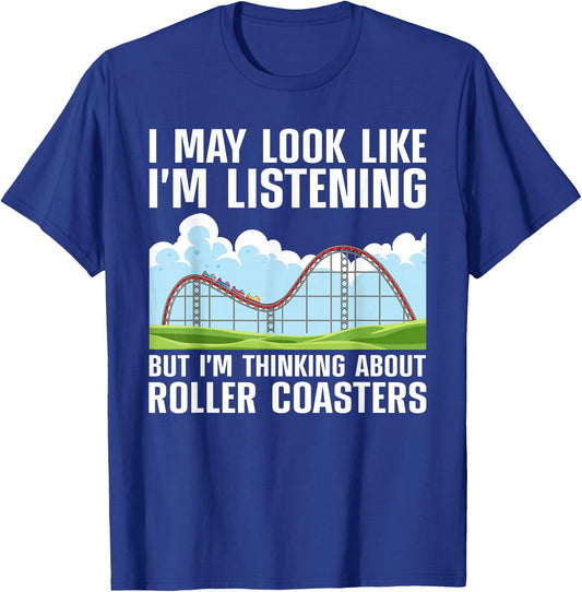 Funny Roller Coaster Art Women Roller Coaster Lover T-Shirt - T-Shirt | Royal