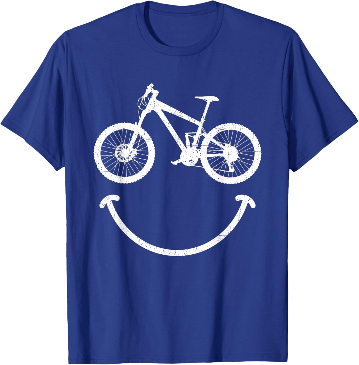 Mountain Biking - Bicycle Rider Cyclist Cycling Trail Riding T-Shirt - T-Shirt | Royal
