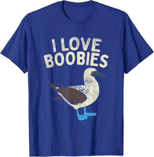 Blue Footed Boobies Word Game - I Love Boobies Pot T-Shirt - T-Shirt | Royal